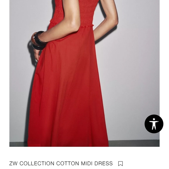 Zara Scarlet Cotton Midi Dress - Picture 3 of 16